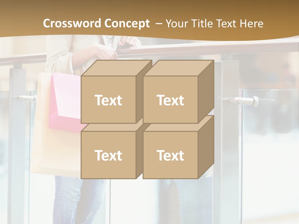 Holding Consumerism Beautiful PowerPoint Template