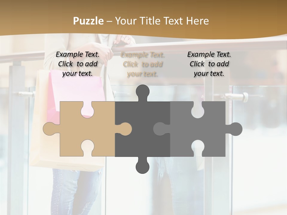 Holding Consumerism Beautiful PowerPoint Template