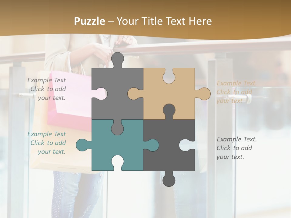 Holding Consumerism Beautiful PowerPoint Template