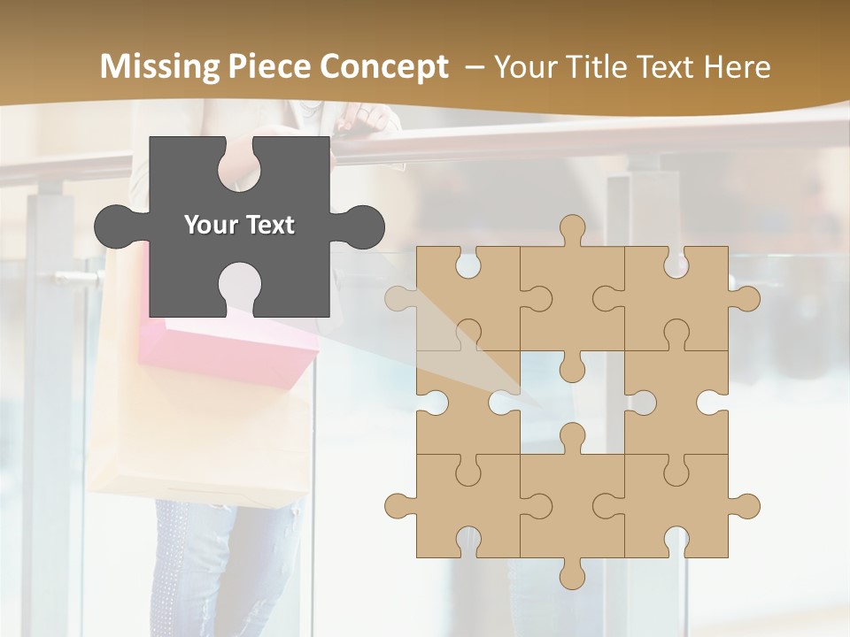 Holding Consumerism Beautiful PowerPoint Template