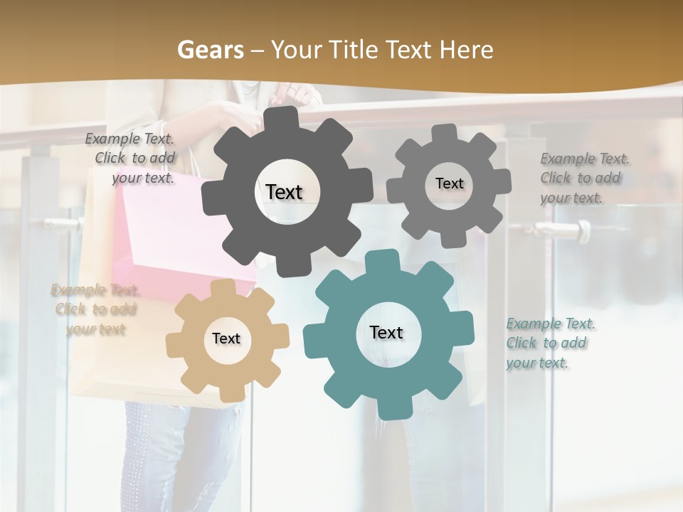 Holding Consumerism Beautiful PowerPoint Template