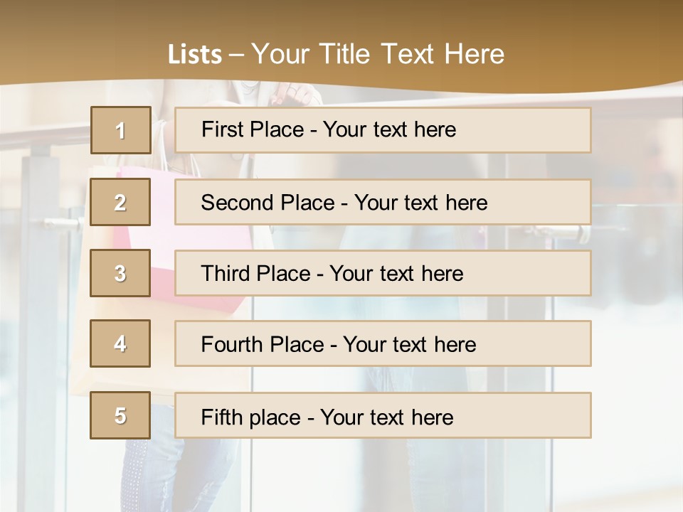 Holding Consumerism Beautiful PowerPoint Template