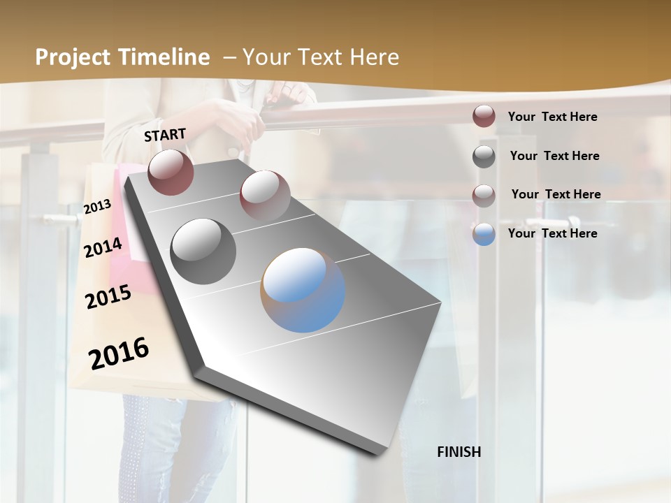 Holding Consumerism Beautiful PowerPoint Template