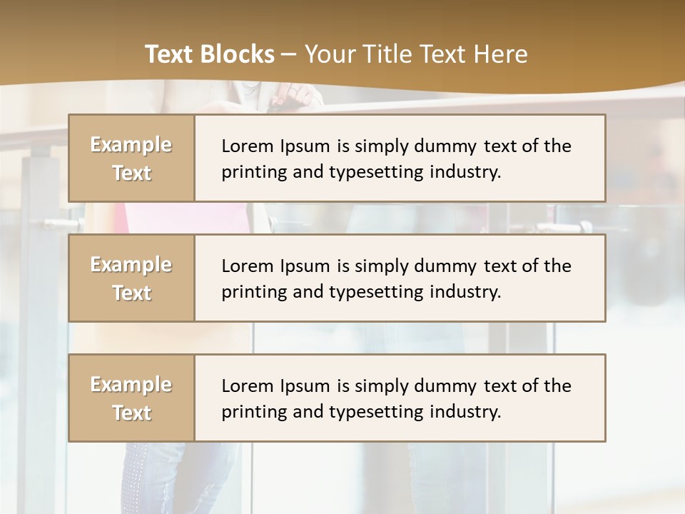 Holding Consumerism Beautiful PowerPoint Template