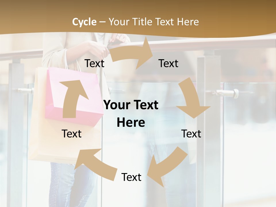 Holding Consumerism Beautiful PowerPoint Template