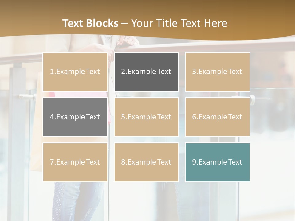 Holding Consumerism Beautiful PowerPoint Template
