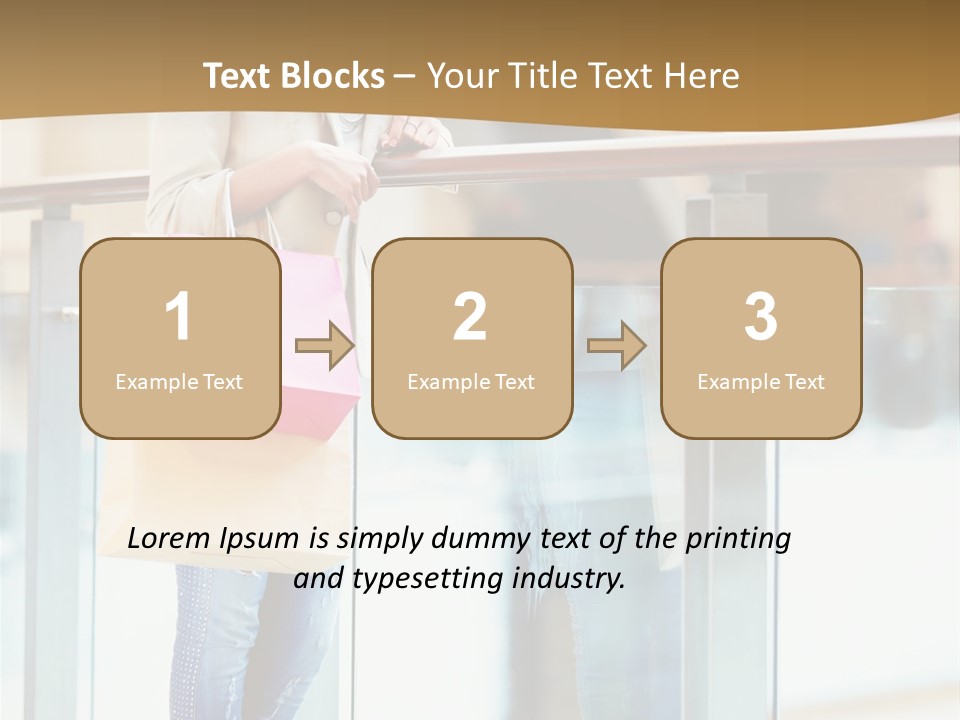 Holding Consumerism Beautiful PowerPoint Template