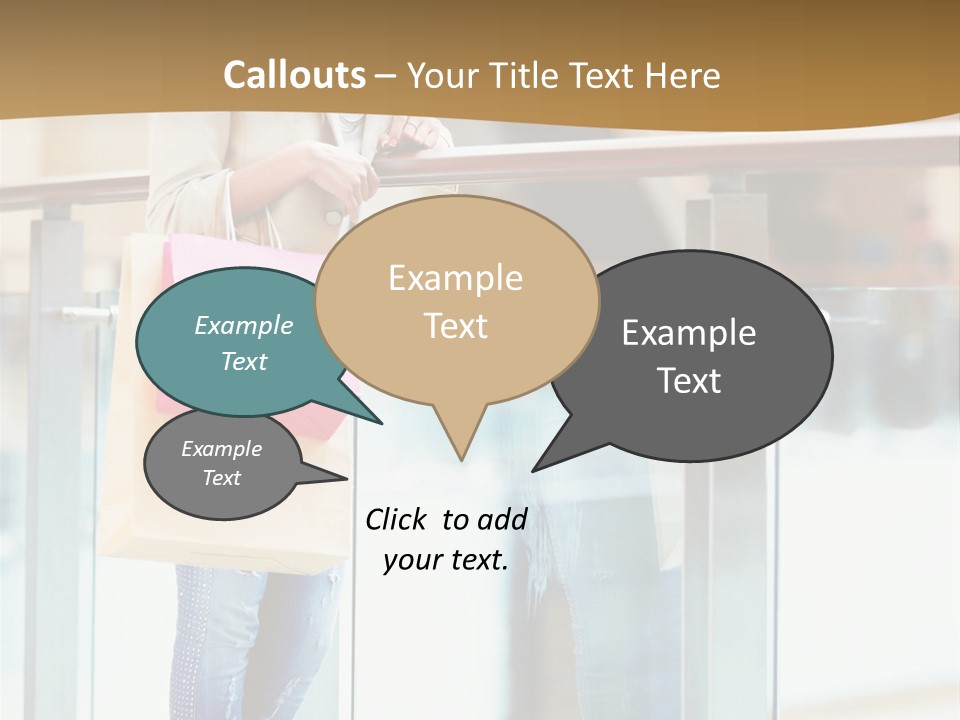 Holding Consumerism Beautiful PowerPoint Template