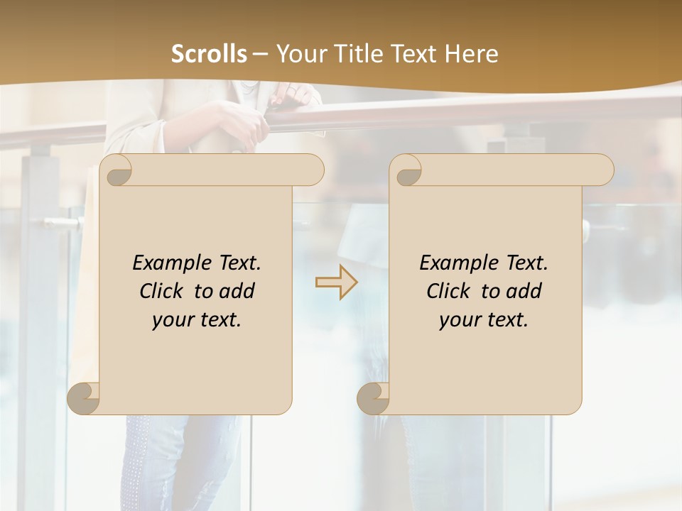 Holding Consumerism Beautiful PowerPoint Template