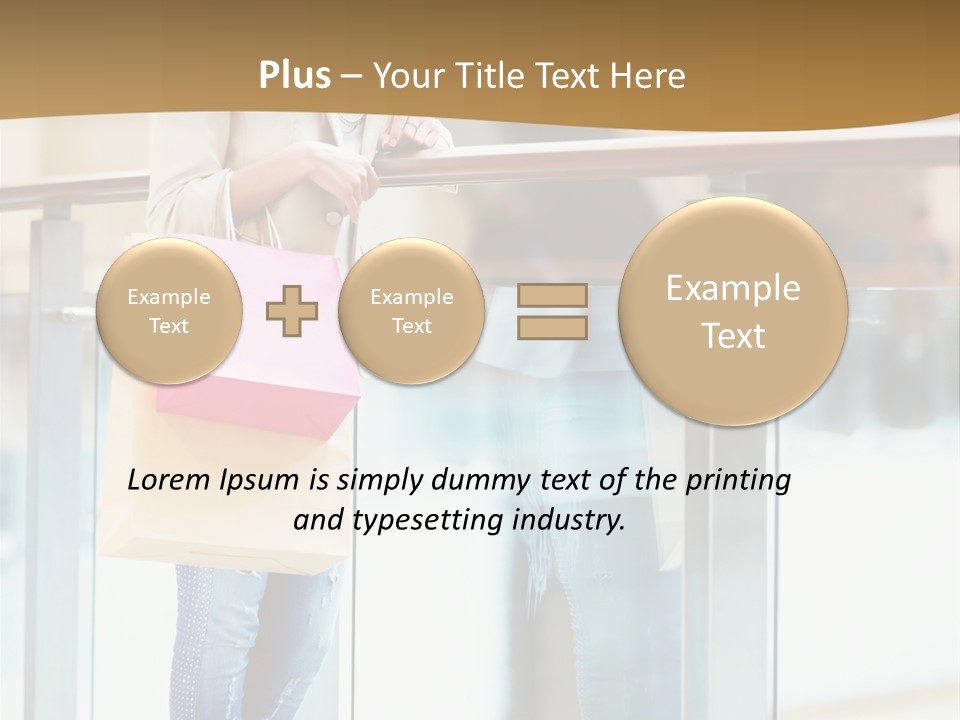 Holding Consumerism Beautiful PowerPoint Template