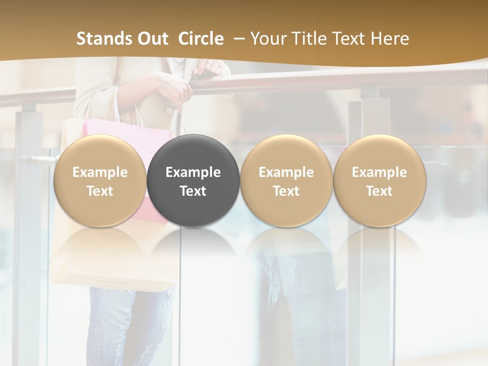 Holding Consumerism Beautiful PowerPoint Template