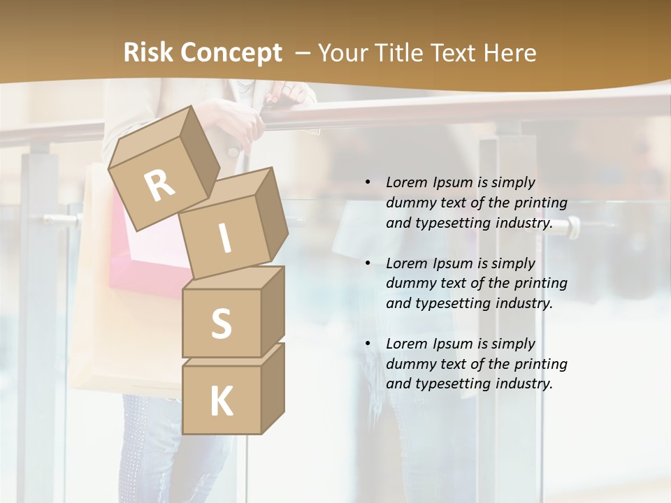 Holding Consumerism Beautiful PowerPoint Template