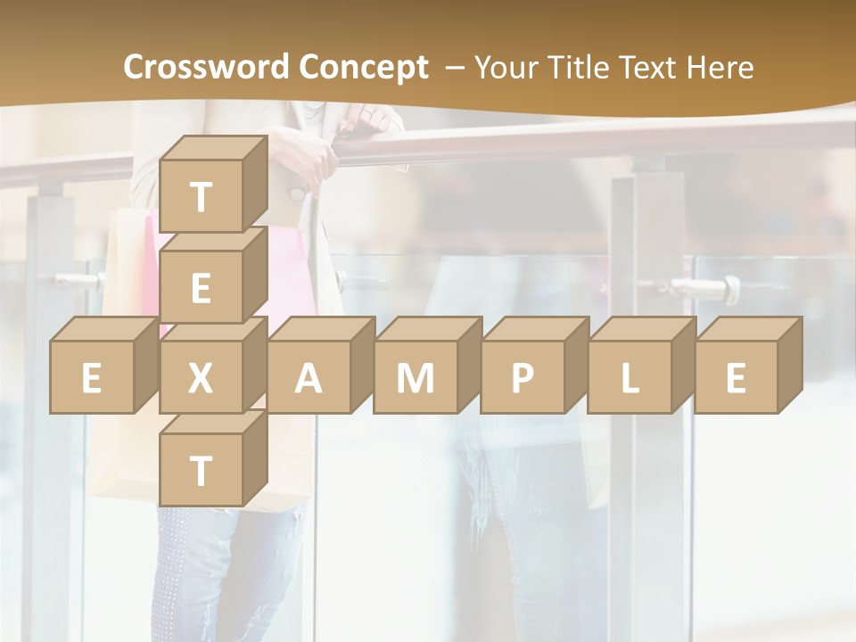 Holding Consumerism Beautiful PowerPoint Template