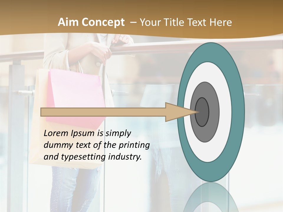 Holding Consumerism Beautiful PowerPoint Template