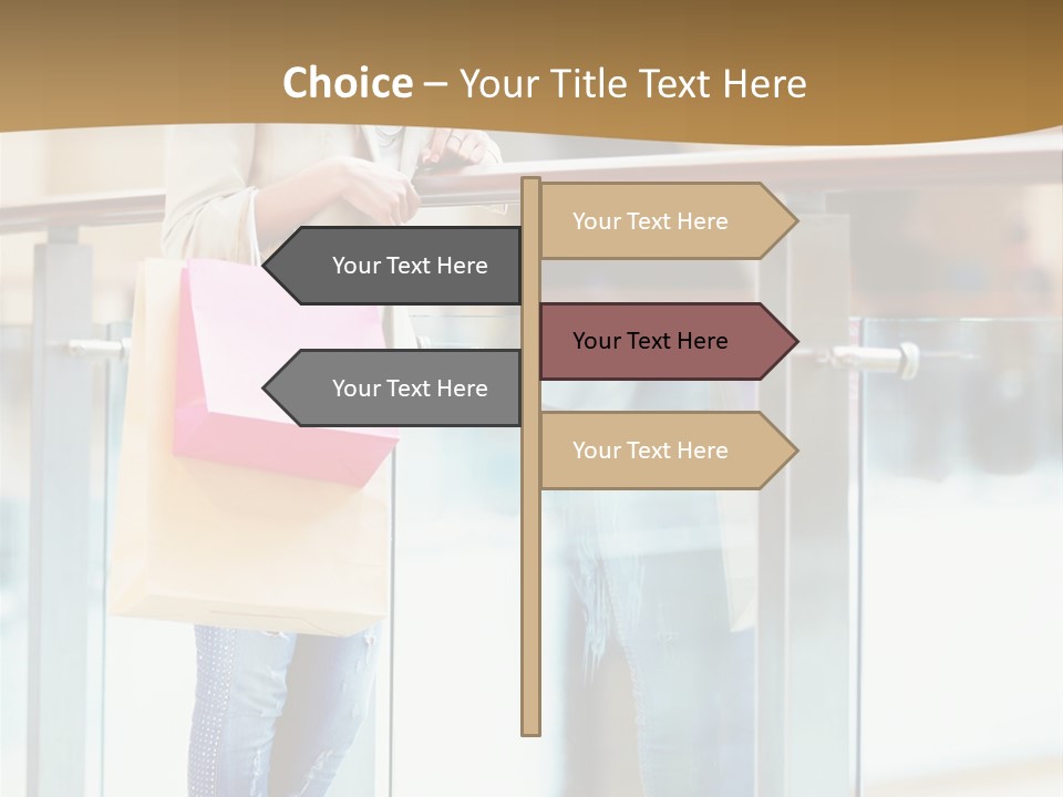 Holding Consumerism Beautiful PowerPoint Template