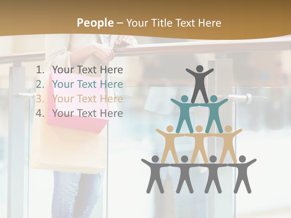Holding Consumerism Beautiful PowerPoint Template