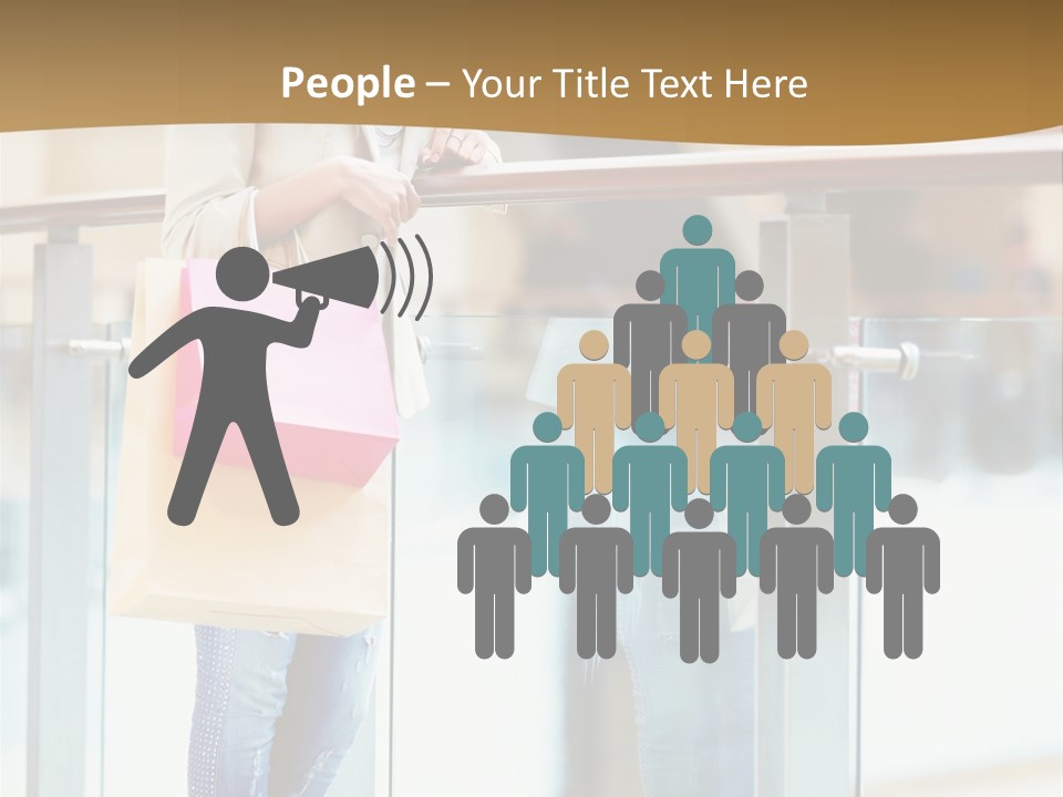 Holding Consumerism Beautiful PowerPoint Template