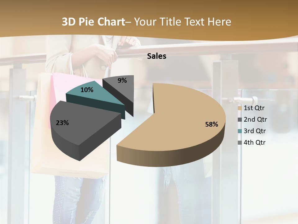 Holding Consumerism Beautiful PowerPoint Template