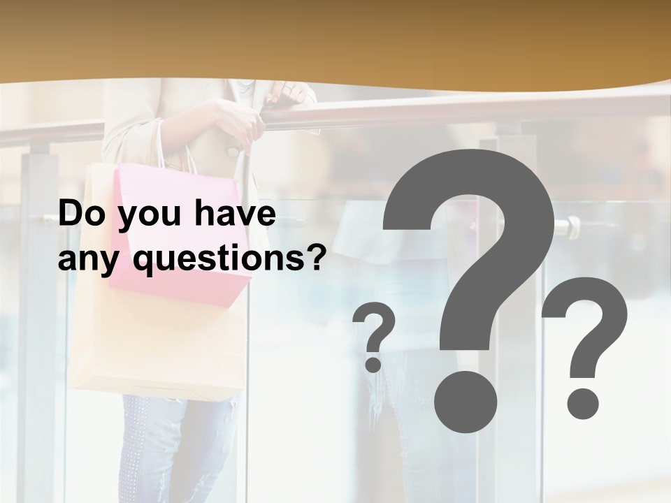 Holding Consumerism Beautiful PowerPoint Template