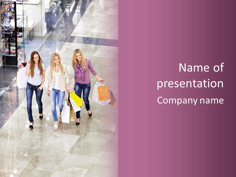 Casual Female Attractive PowerPoint Template