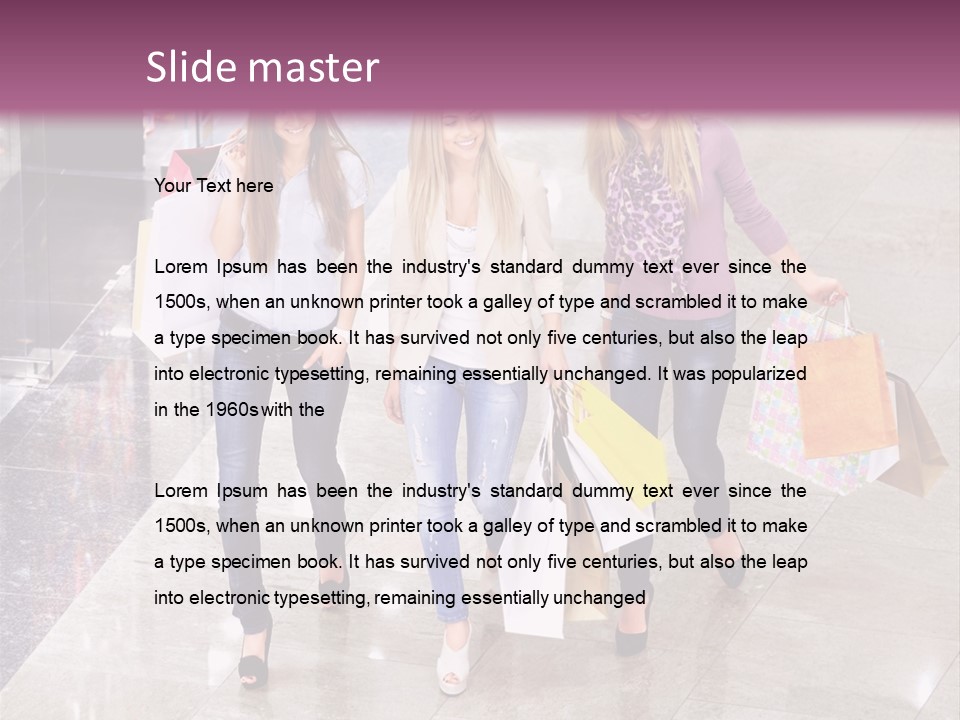 Casual Female Attractive PowerPoint Template