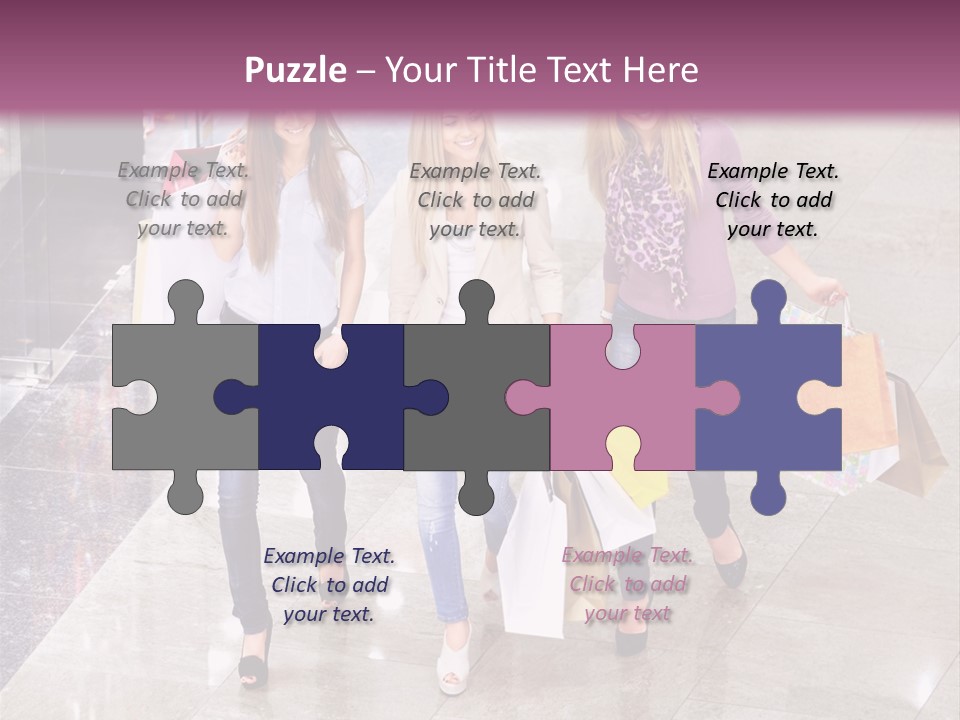 Casual Female Attractive PowerPoint Template
