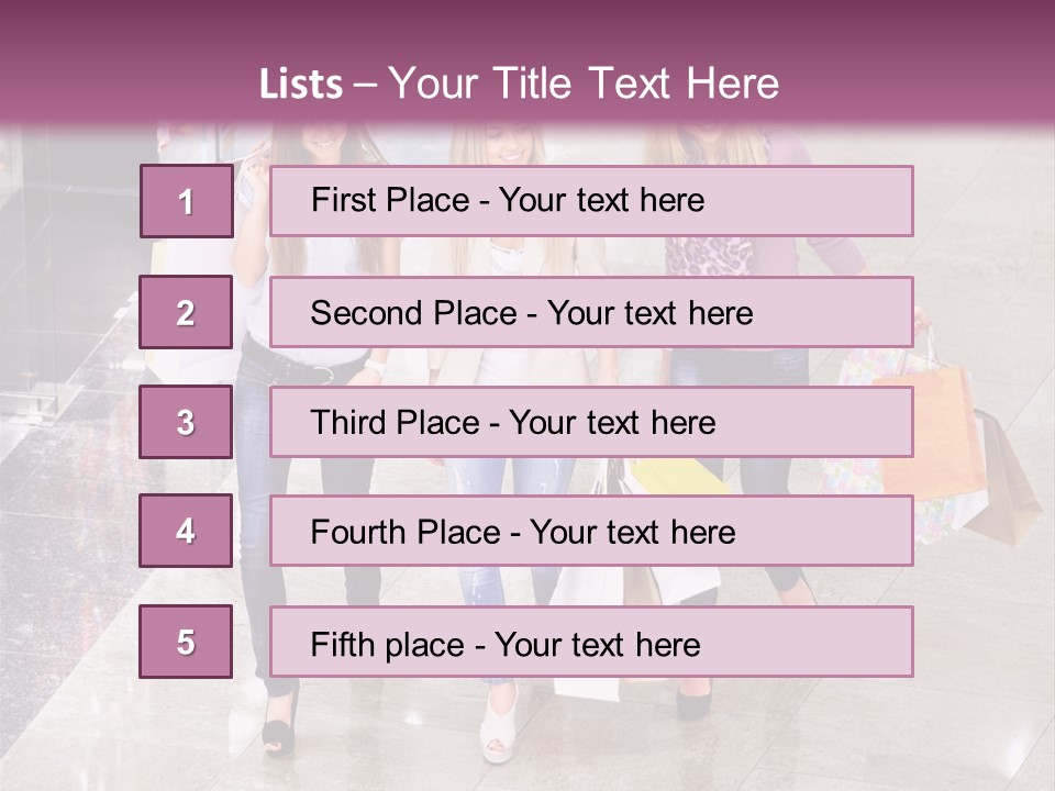 Casual Female Attractive PowerPoint Template