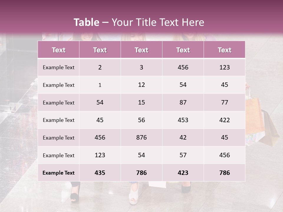 Casual Female Attractive PowerPoint Template