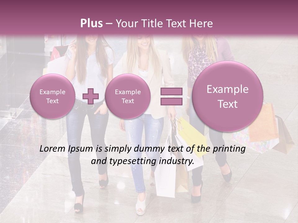 Casual Female Attractive PowerPoint Template