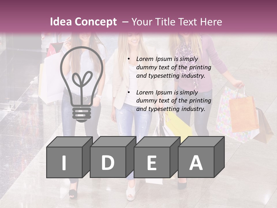 Casual Female Attractive PowerPoint Template