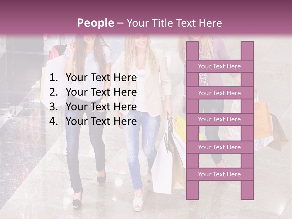 Casual Female Attractive PowerPoint Template