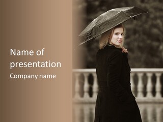 Forest Rain Face PowerPoint Template