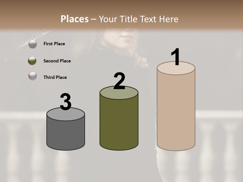 Forest Rain Face PowerPoint Template