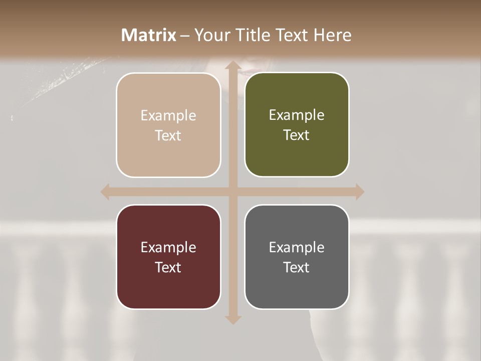 Forest Rain Face PowerPoint Template