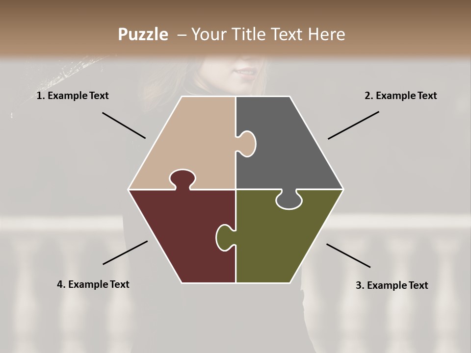 Forest Rain Face PowerPoint Template