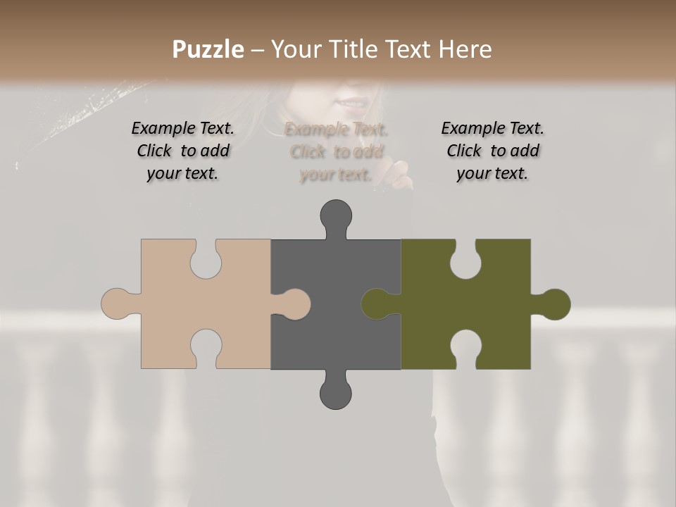 Forest Rain Face PowerPoint Template