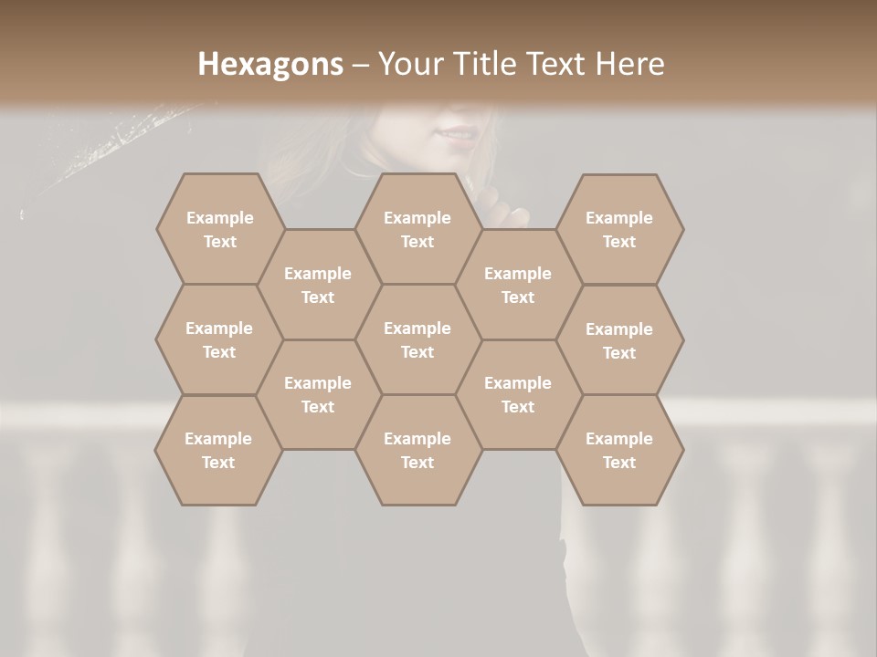 Forest Rain Face PowerPoint Template