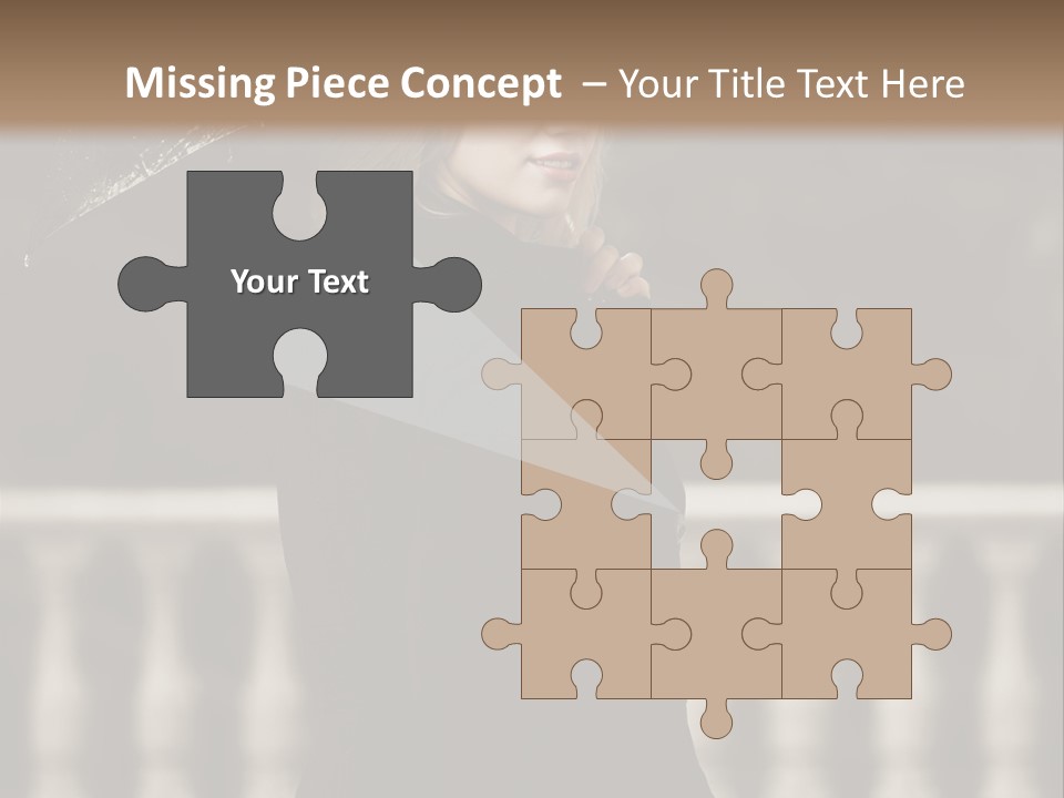 Forest Rain Face PowerPoint Template