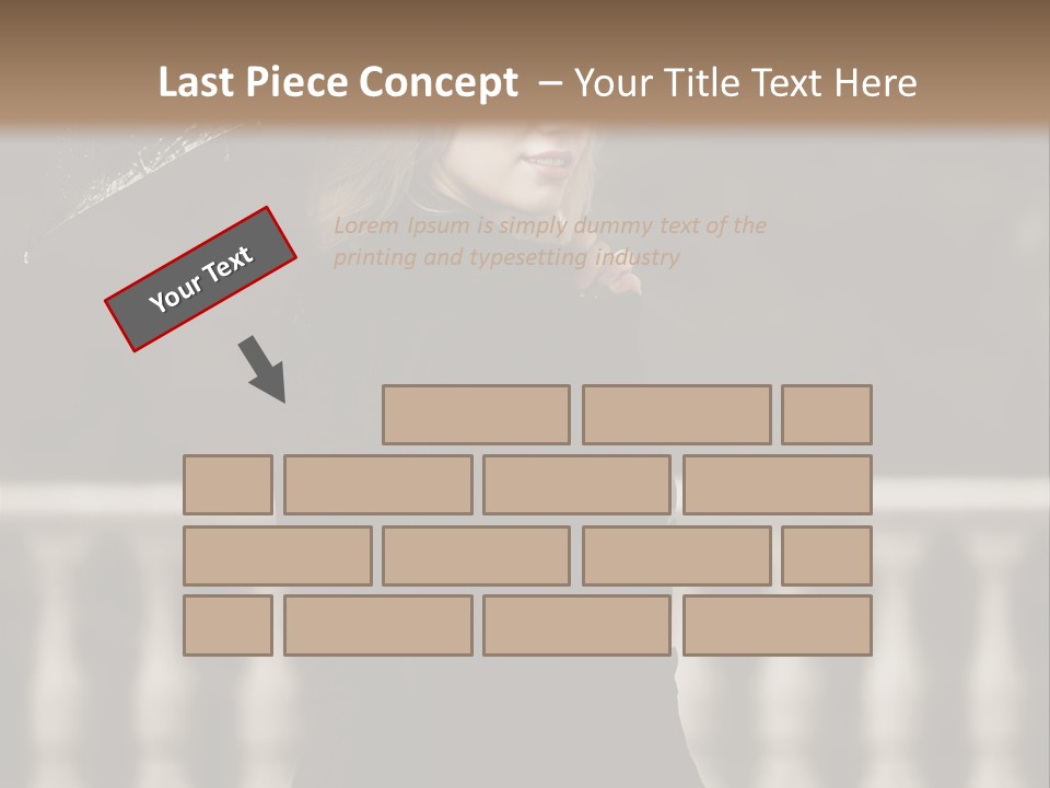 Forest Rain Face PowerPoint Template