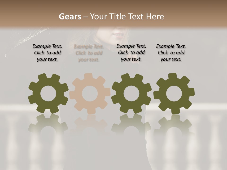 Forest Rain Face PowerPoint Template