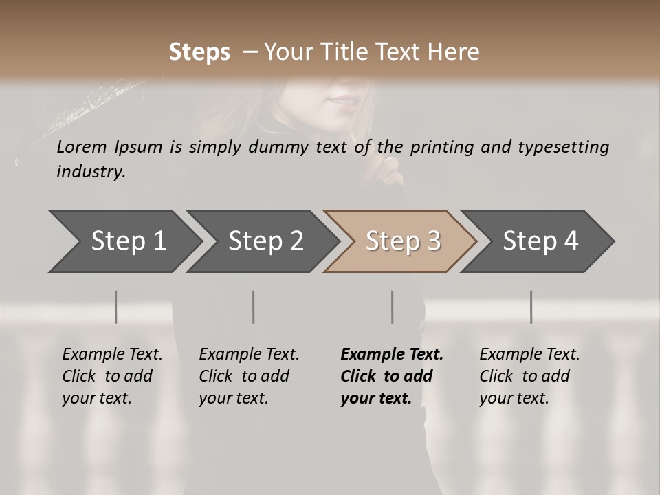 Forest Rain Face PowerPoint Template