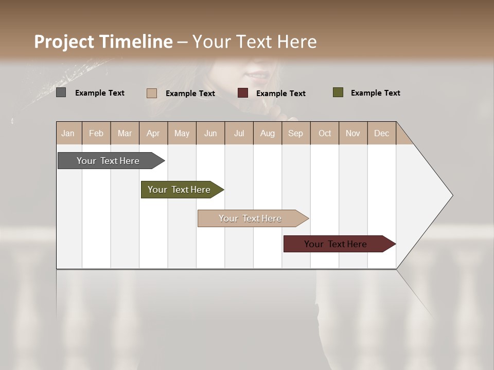 Forest Rain Face PowerPoint Template