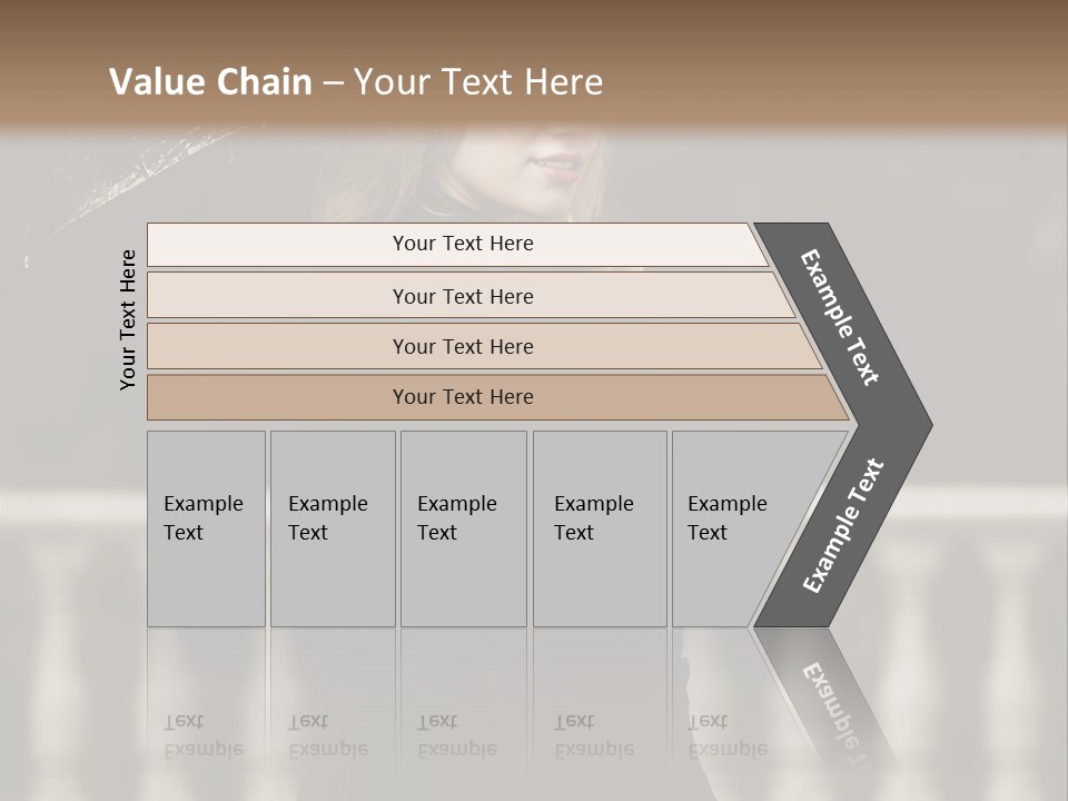 Forest Rain Face PowerPoint Template