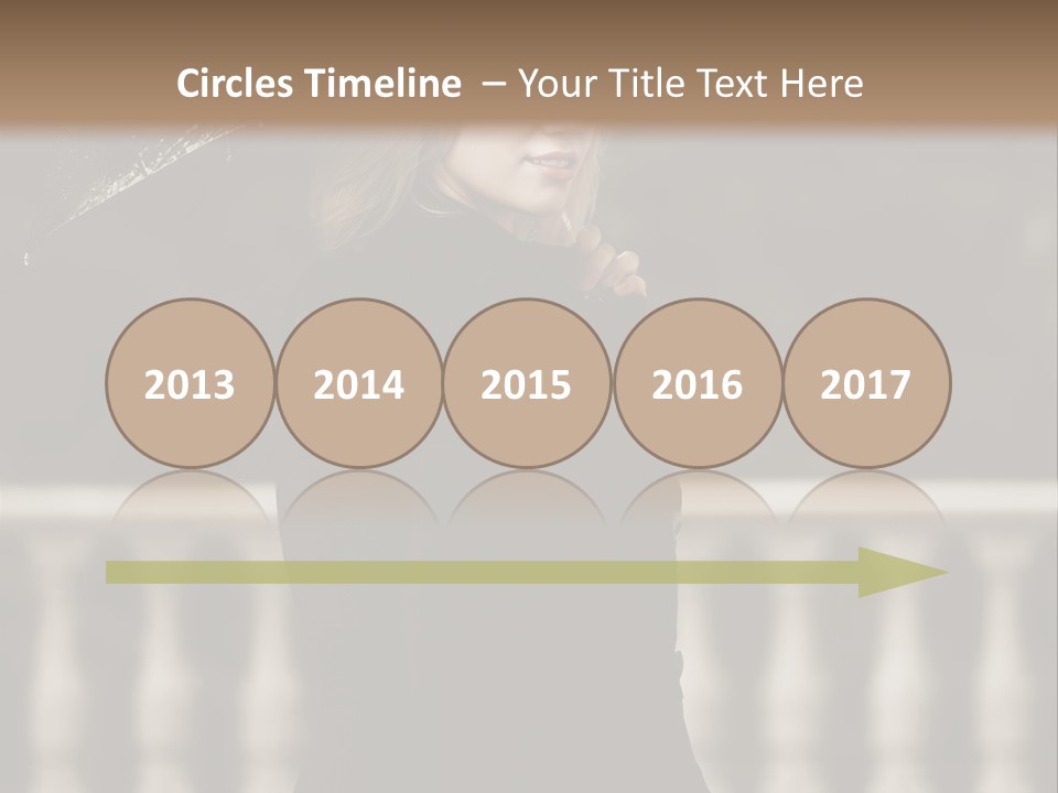 Forest Rain Face PowerPoint Template