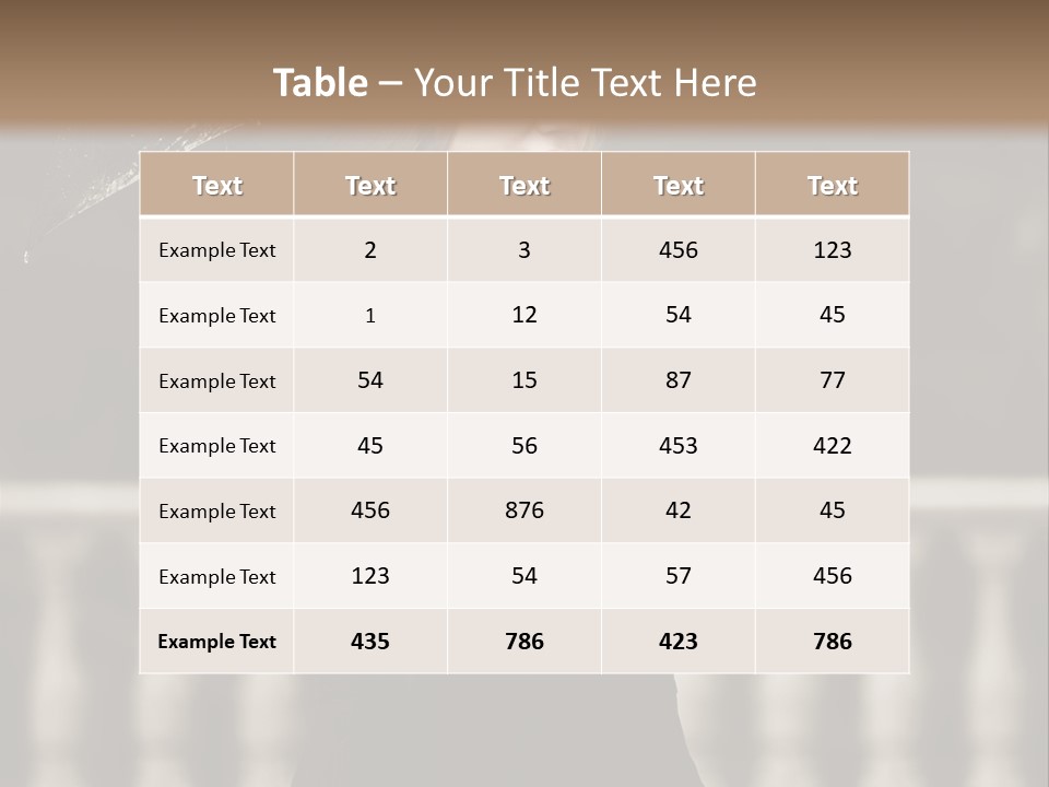 Forest Rain Face PowerPoint Template