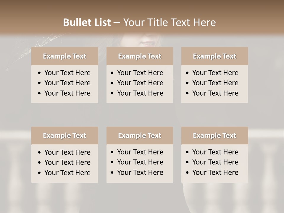 Forest Rain Face PowerPoint Template
