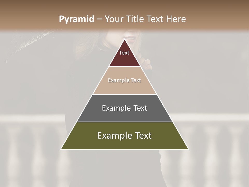 Forest Rain Face PowerPoint Template