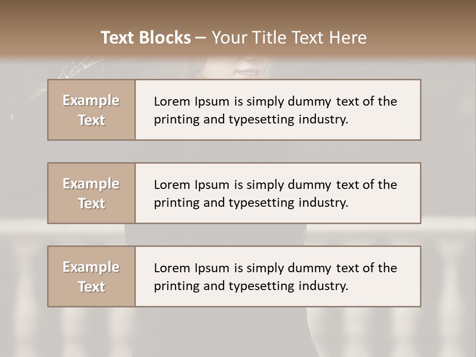Forest Rain Face PowerPoint Template