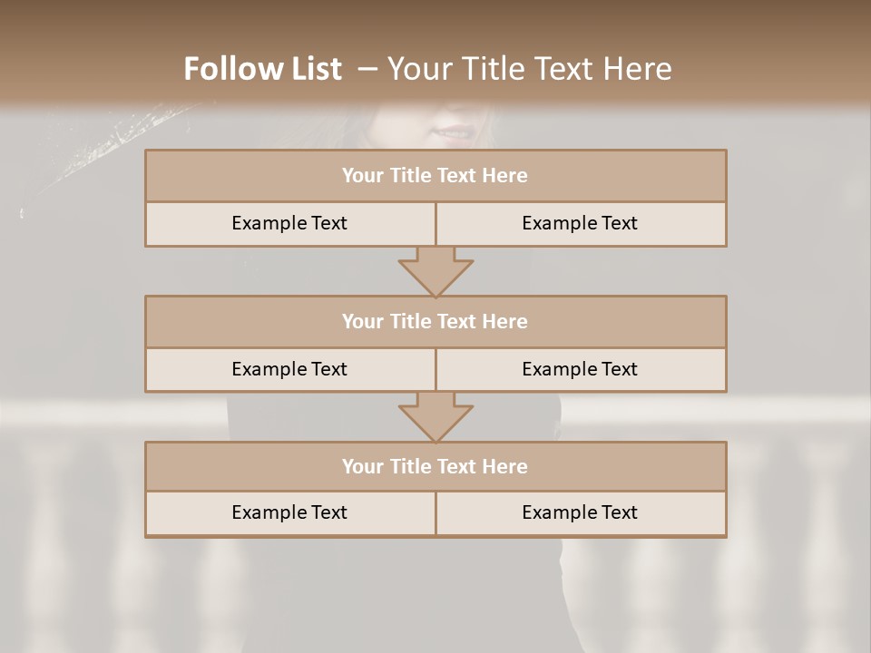 Forest Rain Face PowerPoint Template