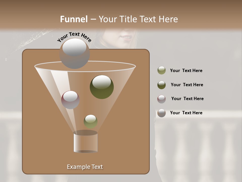 Forest Rain Face PowerPoint Template
